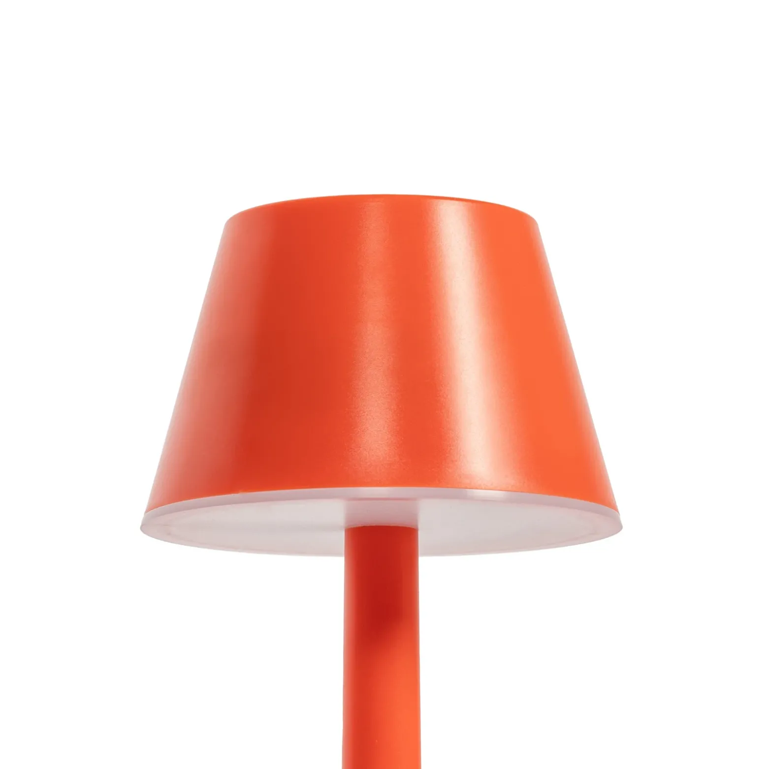 Lámpara LED recargable Lindby Gaja, roja, USB, IP44, RGBW, atenuable