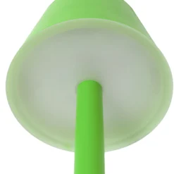 Lámpara LED recargable Lindby Gaja, verde, USB, IP44, RGBW, atenuable