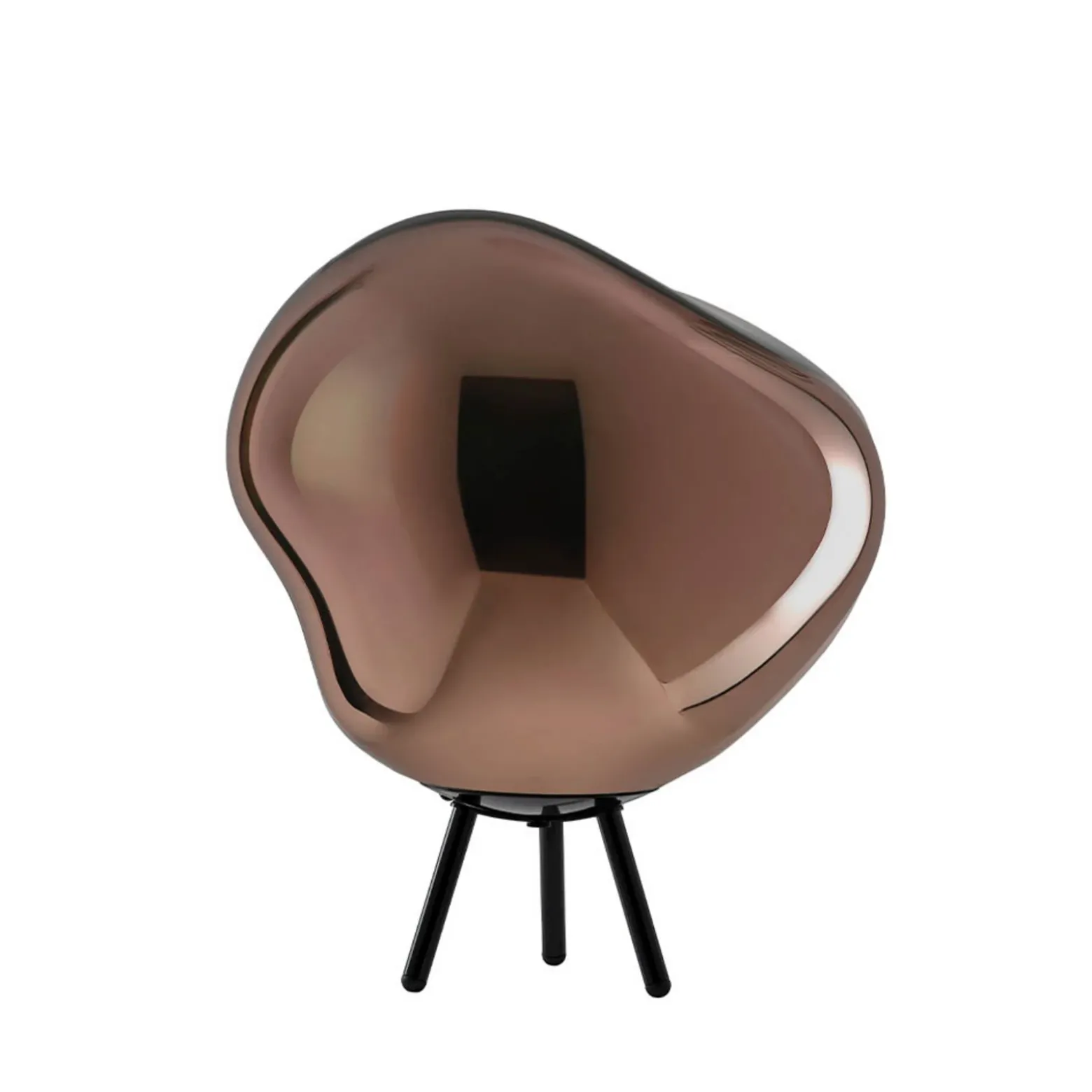 Lámpara LED recargable para terraza Melt grande de Tom Dixon, color cobre