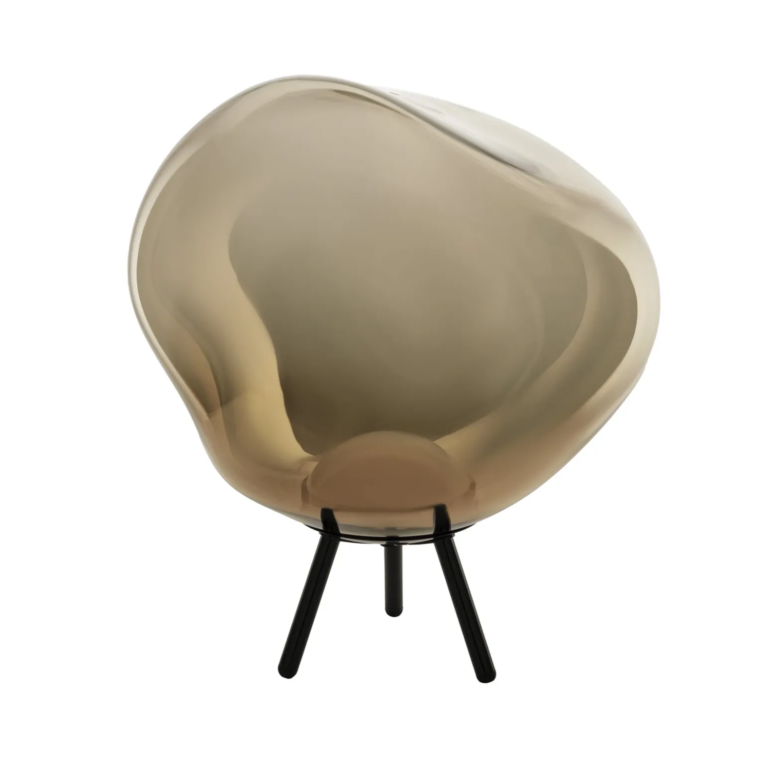 Lámpara LED recargable para terraza Melt grande, color dorado, de Tom Dixon