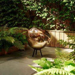 Lámpara LED recargable para terraza Melt grande, color dorado, de Tom Dixon
