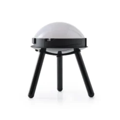 Lámpara LED recargable para terraza Melt grande de Tom Dixon, gris humo