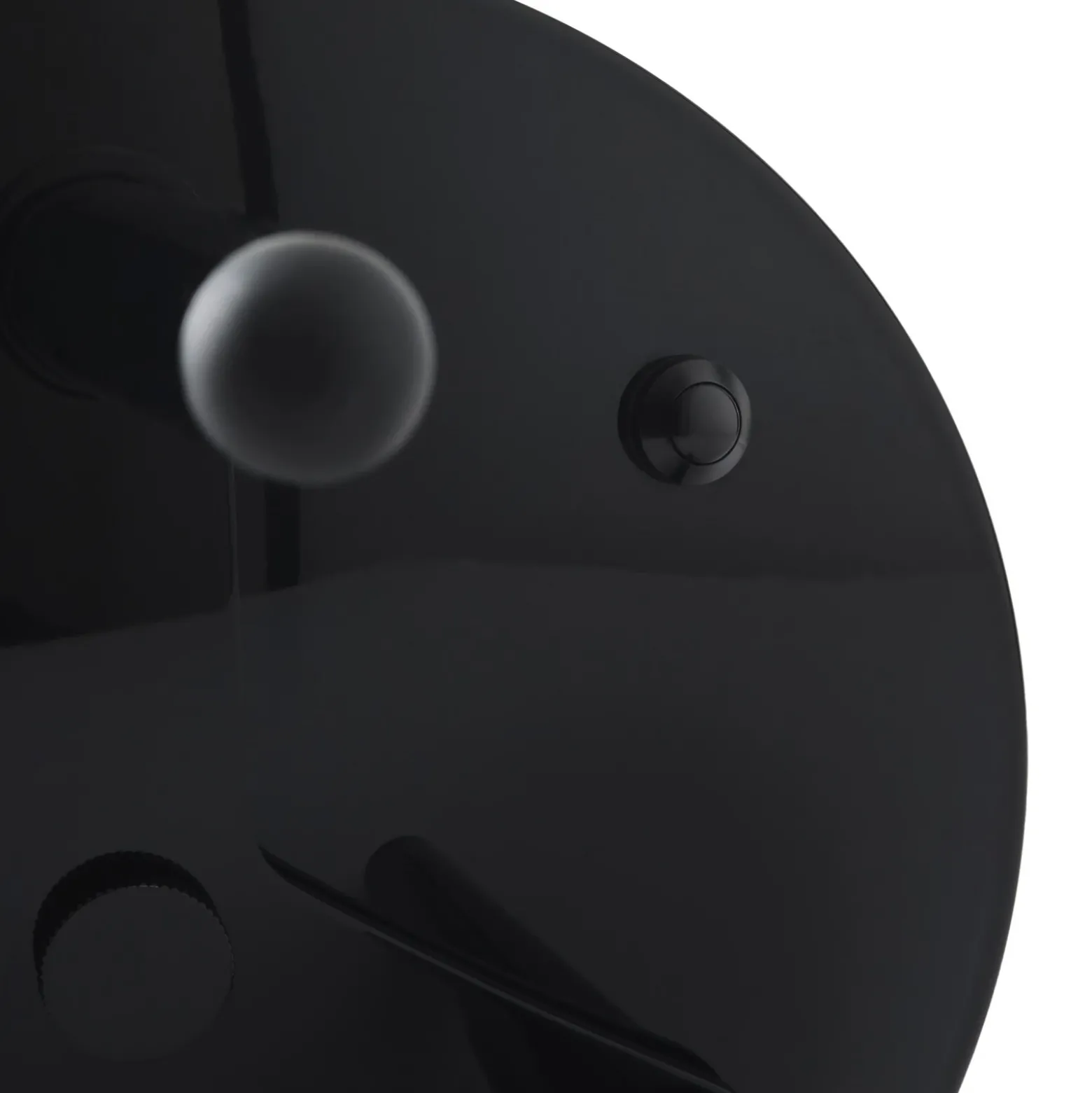 Lámpara LED recargable para terraza Melt grande de Tom Dixon, gris humo