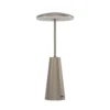 Lámpara LED recargable Piccola, color bronce, altura 28 cm, IP54