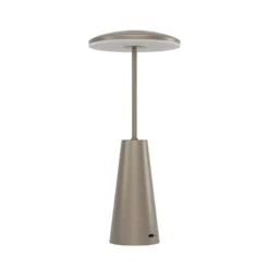 Lámpara LED recargable Piccola, color bronce, altura 28 cm, IP54