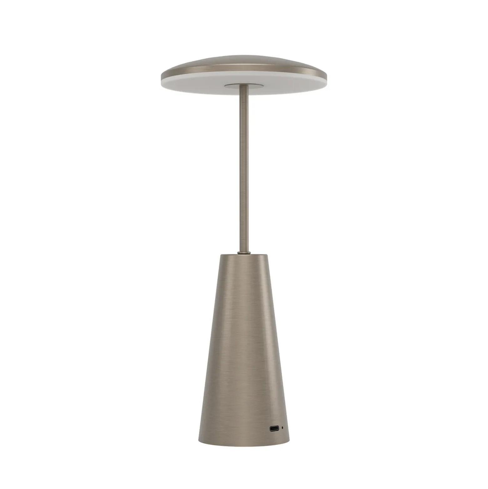 Lámpara LED recargable Piccola, color bronce, altura 28 cm, IP54