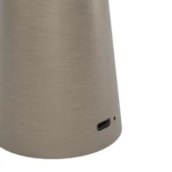 Lámpara LED recargable Piccola, color bronce, altura 28 cm, IP54