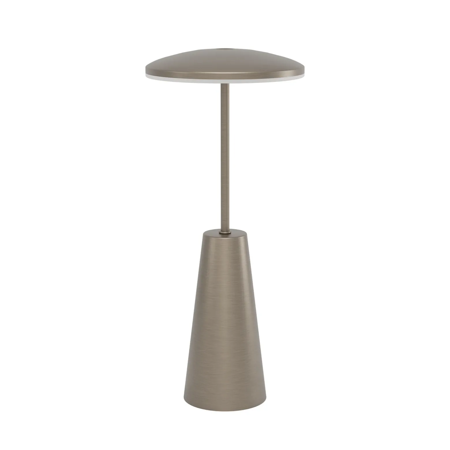 Lámpara LED recargable Piccola, color bronce, altura 28 cm, IP54