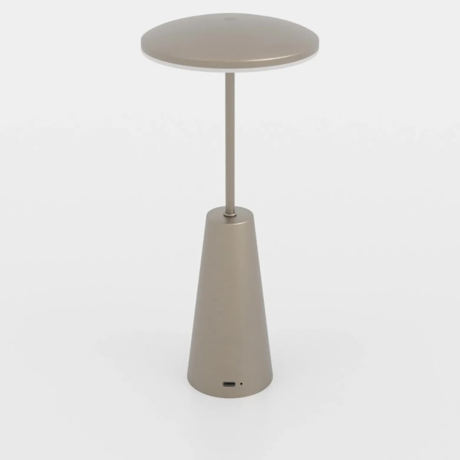 Lámpara LED recargable Piccola, color bronce, altura 28 cm, IP54