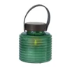 Lámpara LED solar Aston Jar, altura 16 cm, verde/marrón, IP44
