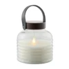 lámpara LED solar Aston Jar, altura 20 cm, negro/marrón, IP44