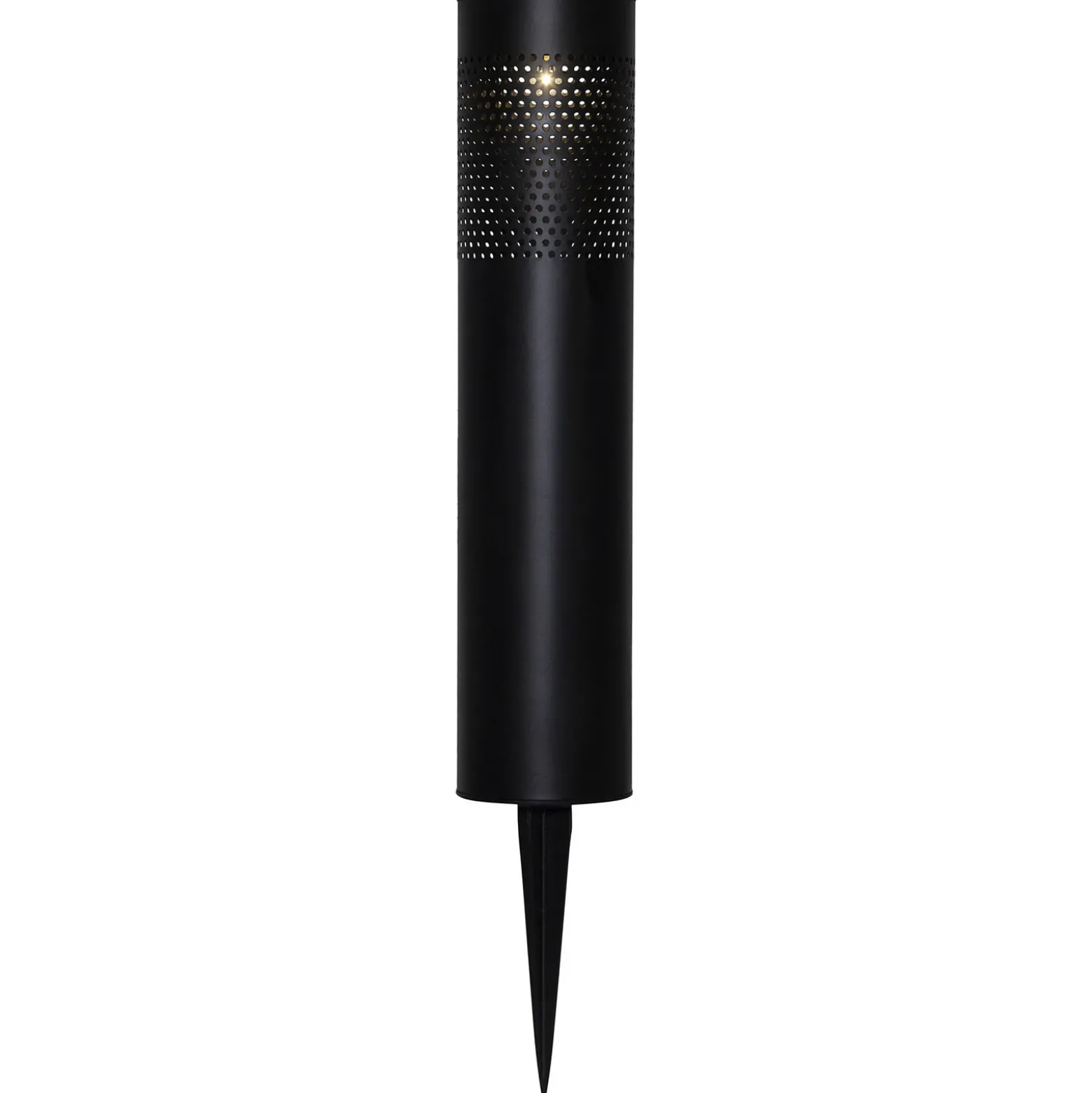 Lámpara LED solar Blace en negro, 39 cm de altura