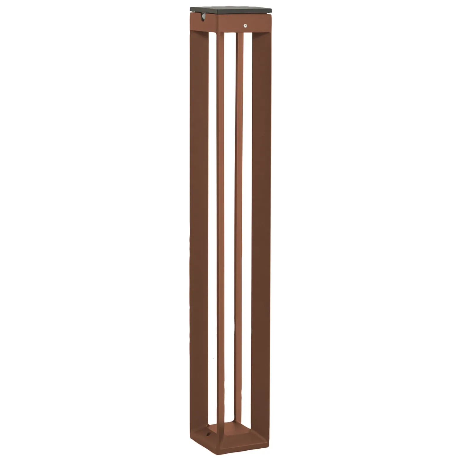 Lámpara LED solar Borne con sensor, 90 cm, corten