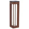Lámpara LED solar Borne con sensor, 45 cm, corten