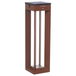 Lámpara LED solar Borne con sensor, 45 cm, corten