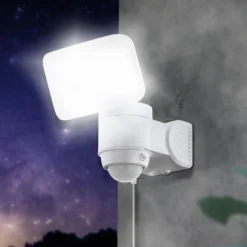 Lámpara LED solar Casabas con sensor, negro