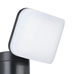 Lámpara LED solar Casabas con sensor, negro