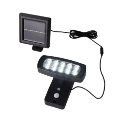 Lámpara LED solar de pared 67423BK-PIR, detector de movimiento