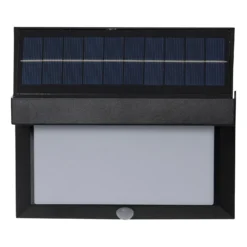 Lámpara LED solar de pared Valla con detector de movimiento