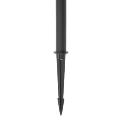 Lámpara LED solar de pie para jardín Faylen de Lucande, negra, IP65