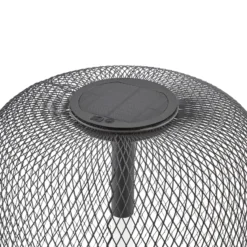Lámpara LED solar de pie para jardín Faylen de Lucande, negra, IP65