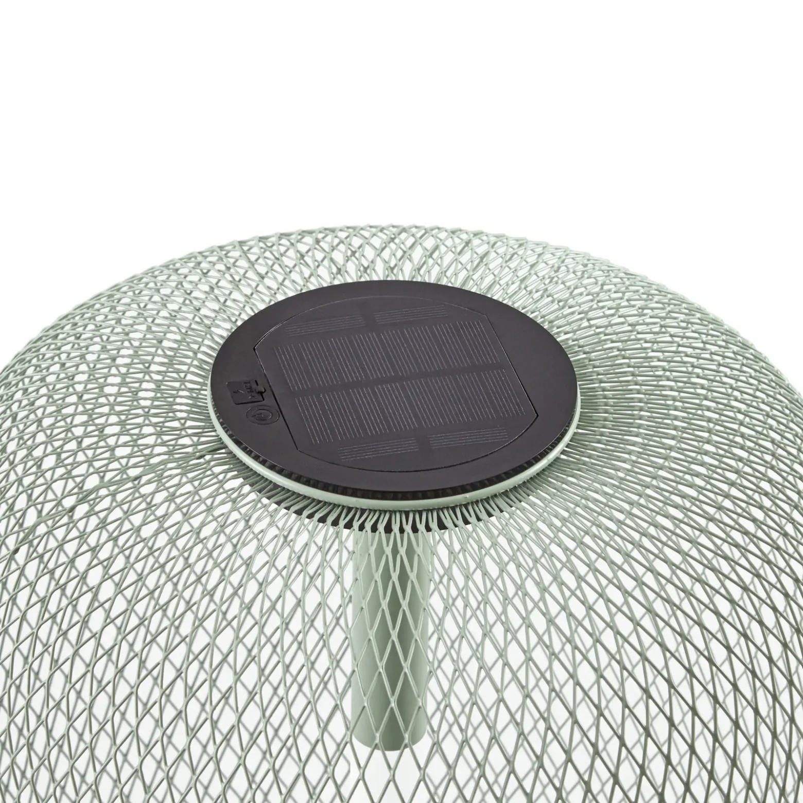 Lámpara LED solar de pie para jardín Faylen de Lucande, verde salvia, IP65