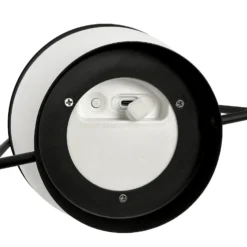 Lámpara LED solar Dyberg Larsen Summer, blanco/negro, altura 26 cm