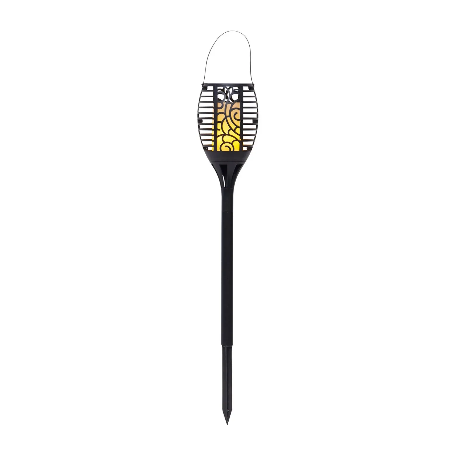 Lámpara LED solar Flame, tres opciones de uso, 42 cm