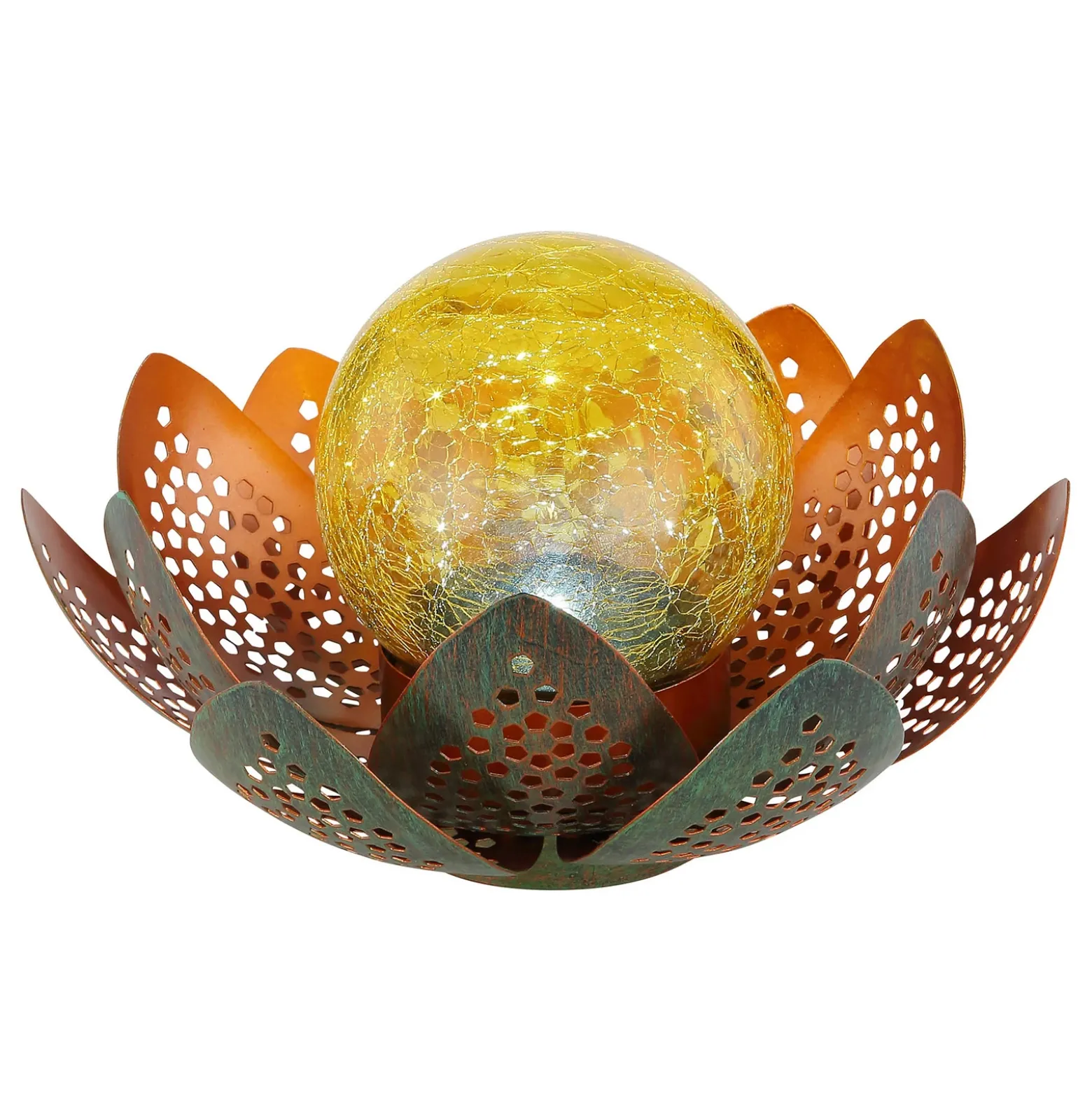 Lámpara LED solar 33655, flor, Ø 22 cm