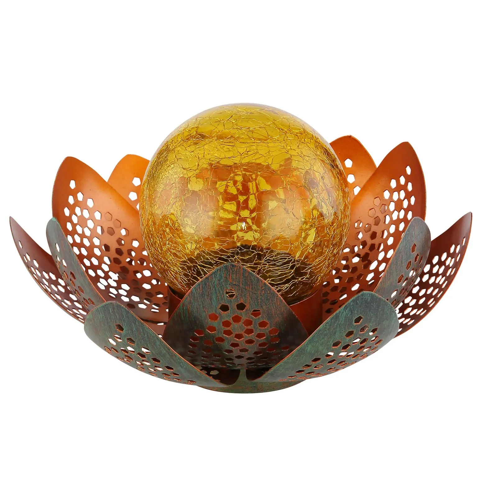Lámpara LED solar 33655, flor, Ø 22 cm