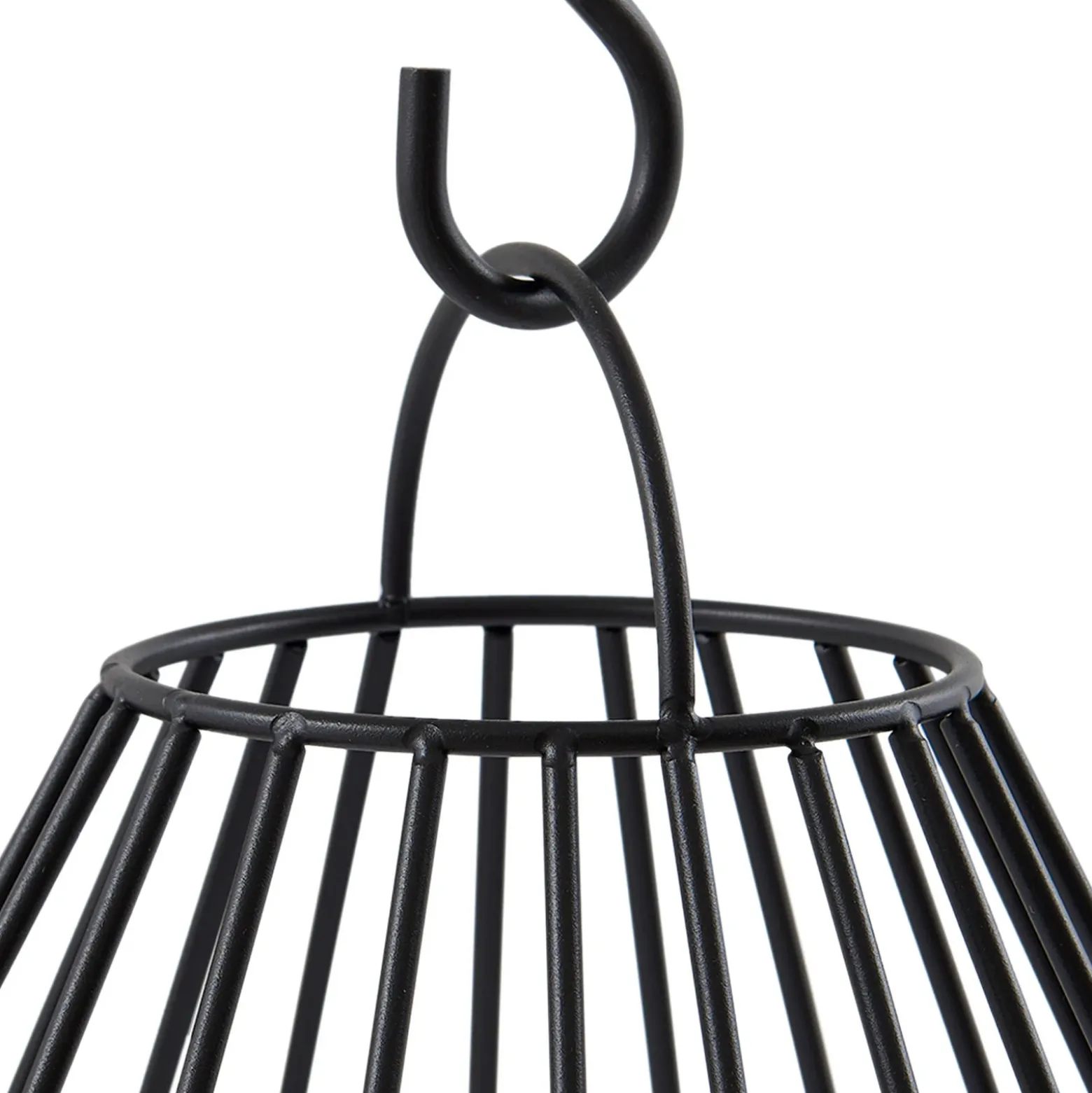 Lámpara LED solar Kelda de Lindby, negra, metal, 38 cm, atenuable.