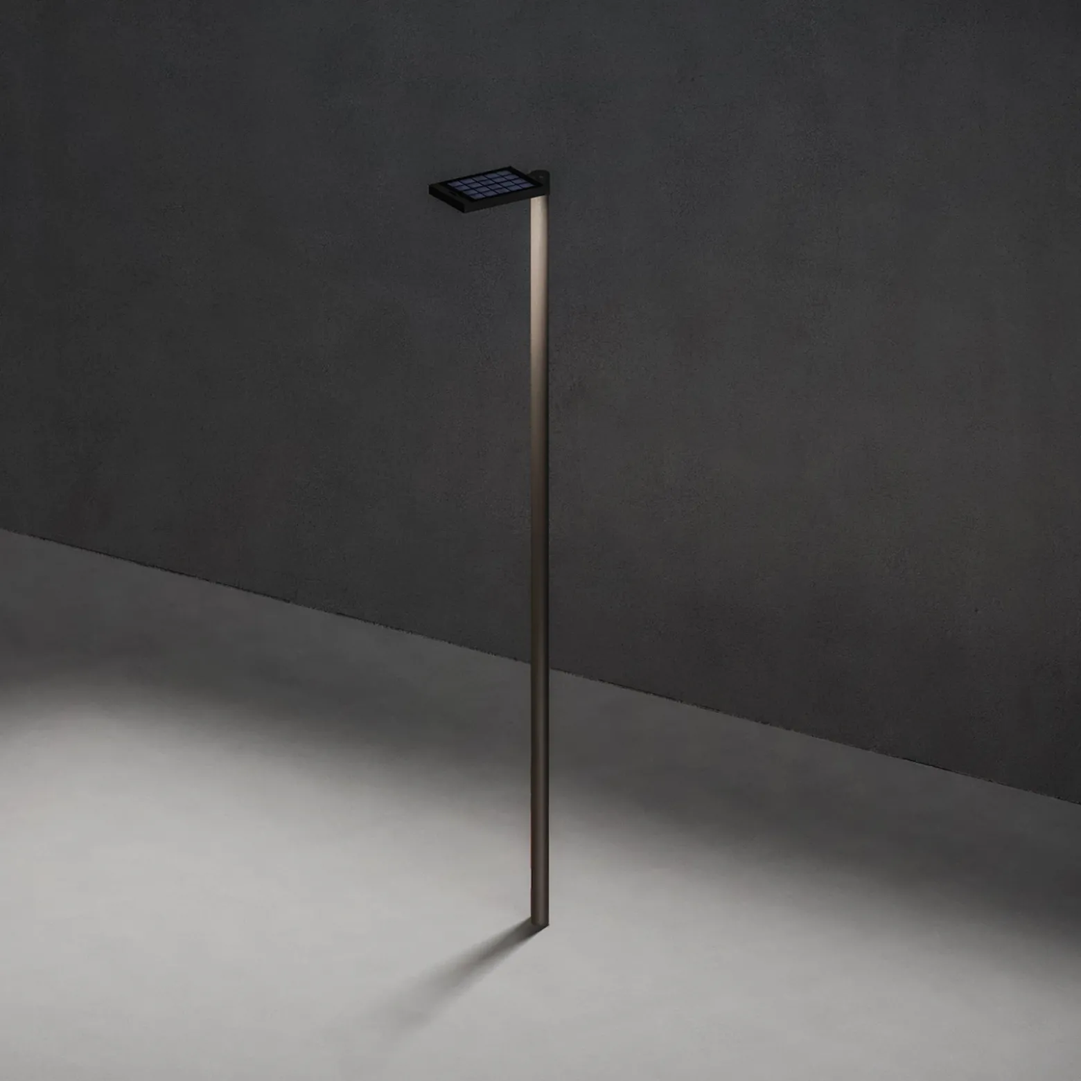 Lámpara LED solar KLEWE LINK sin mástil, antracita, IP65