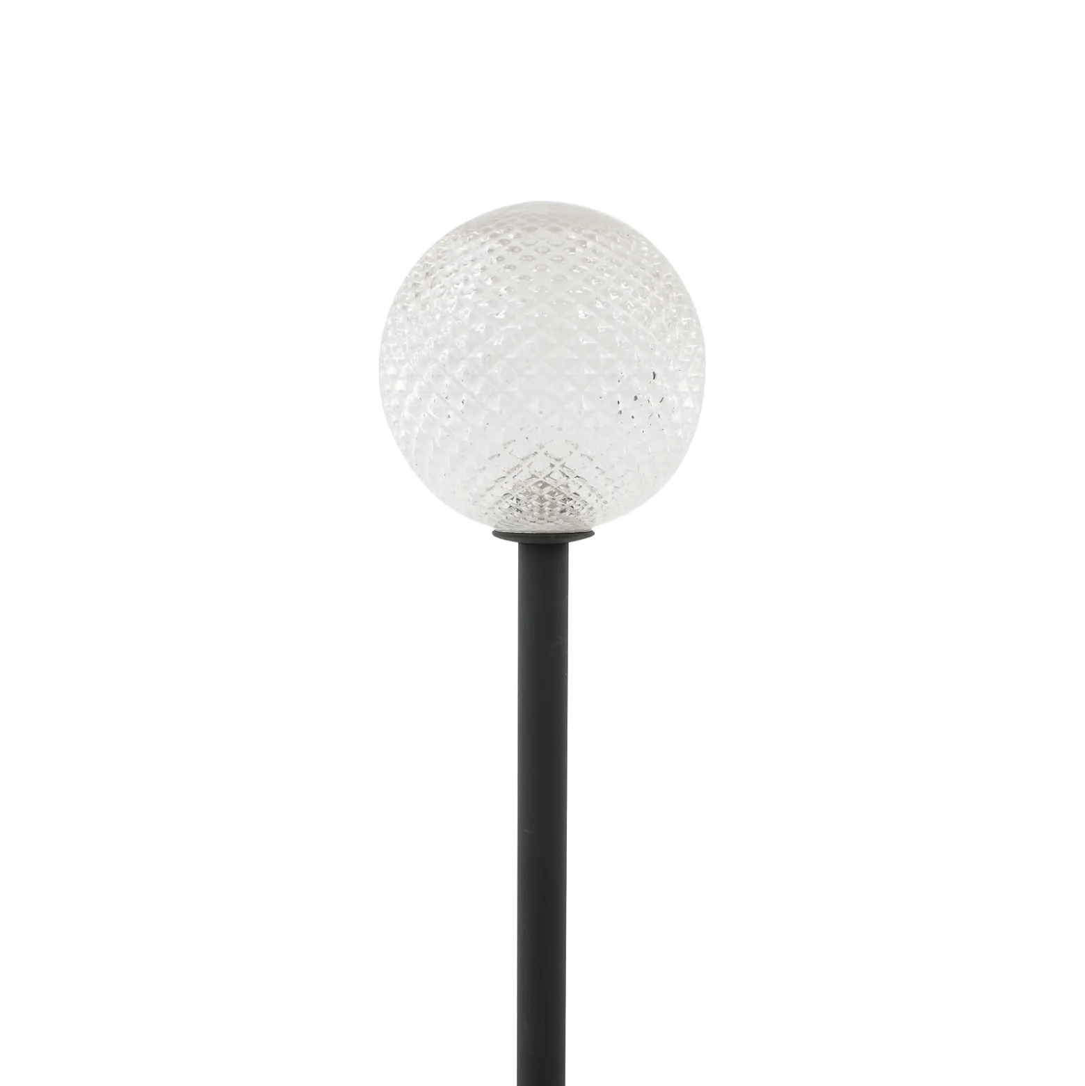 Lámpara LED solar Lindby Brindley, juego de 3, negro, cristal