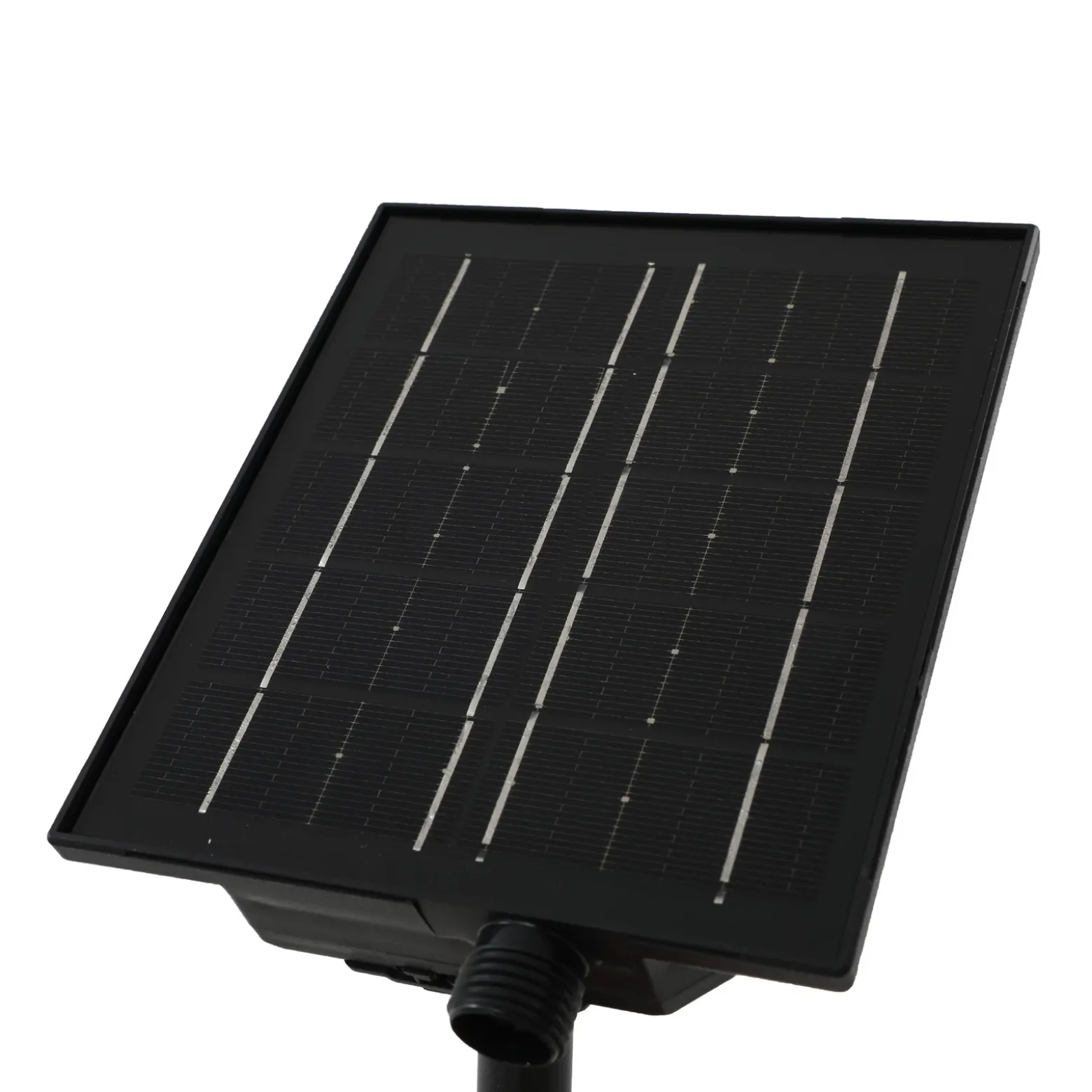 Lámpara LED solar Lindby Brindley, juego de 3, negro, cristal