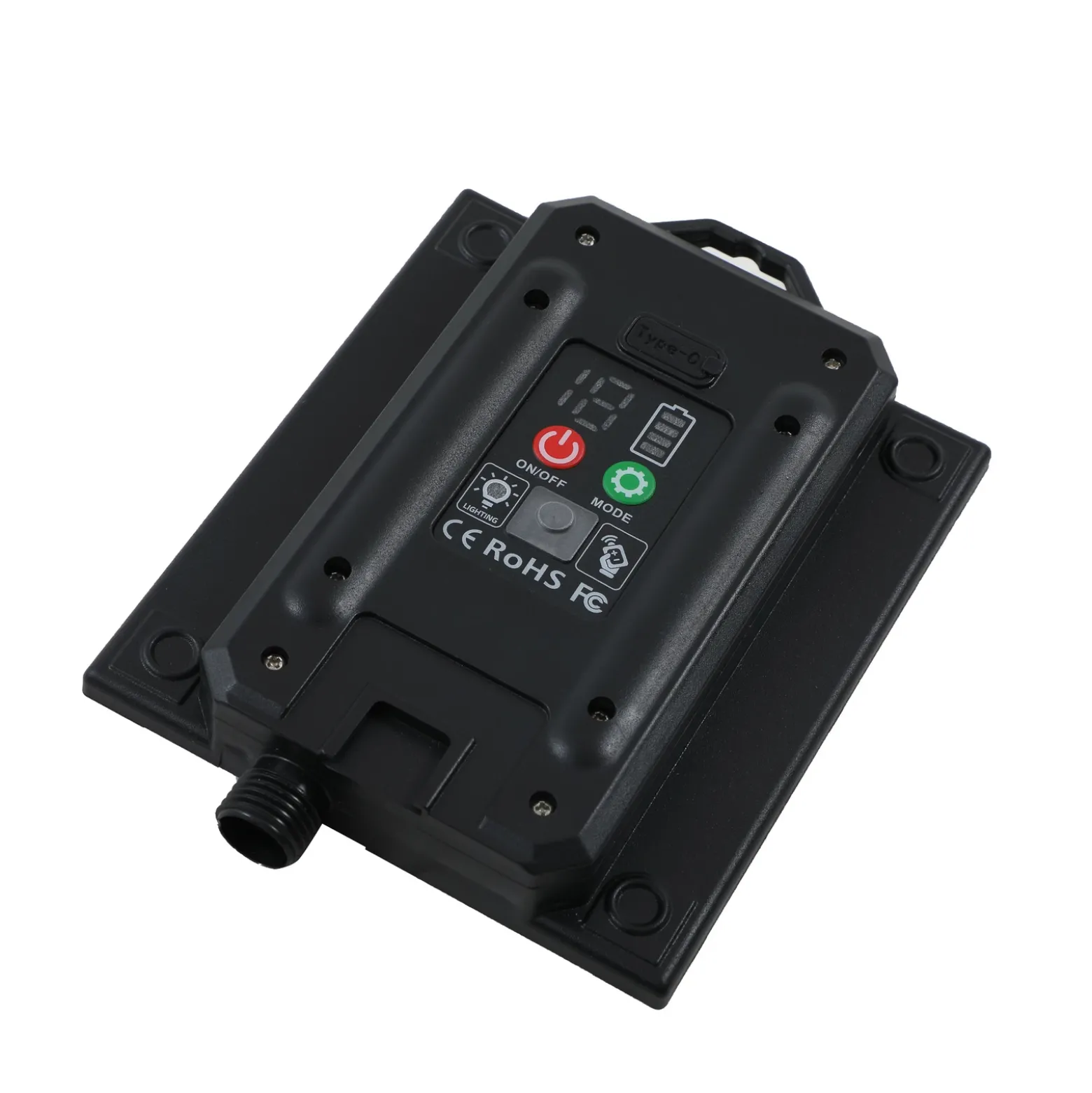 Lámpara LED solar Lindby Freydis, juego de 5, negro, 2000 K