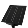 Lámpara LED solar Lindby Freydis, negra, aluminio, 2000 K