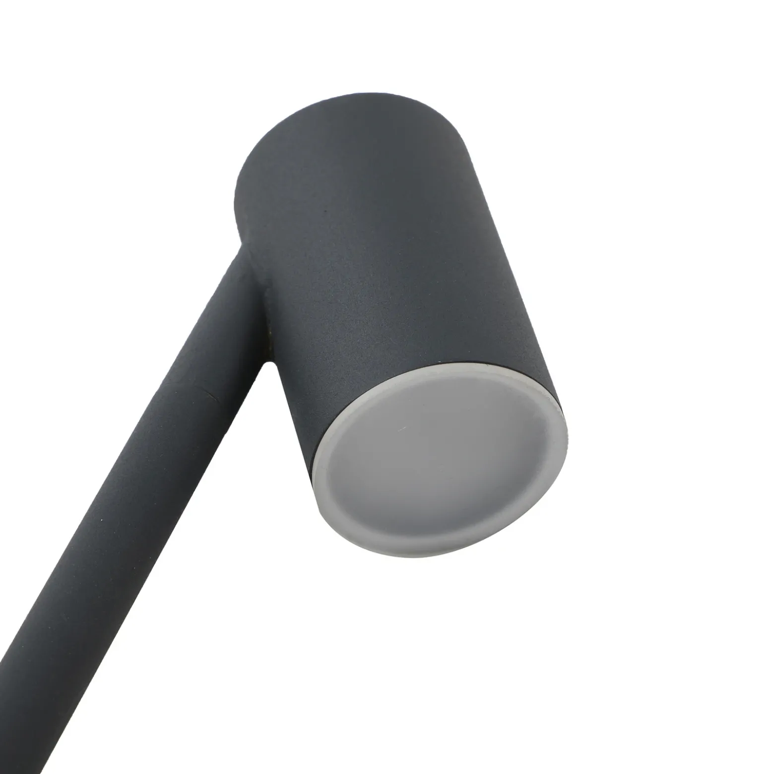 Lámpara LED solar Lindby Myric, negra, aluminio, 3000 K