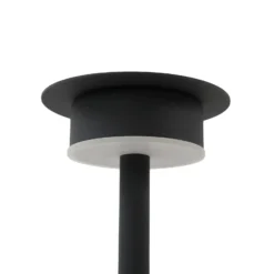 Lámpara LED solar Lyris de Lindby, negra, aluminio, 3000 K