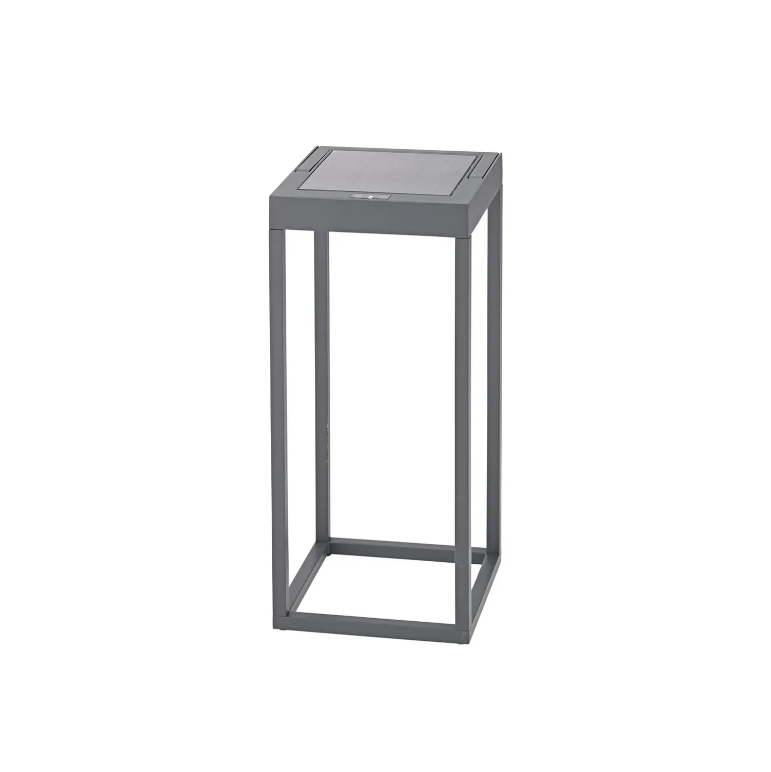 Lámpara LED solar Numove, gris grafito, altura 32,5 cm