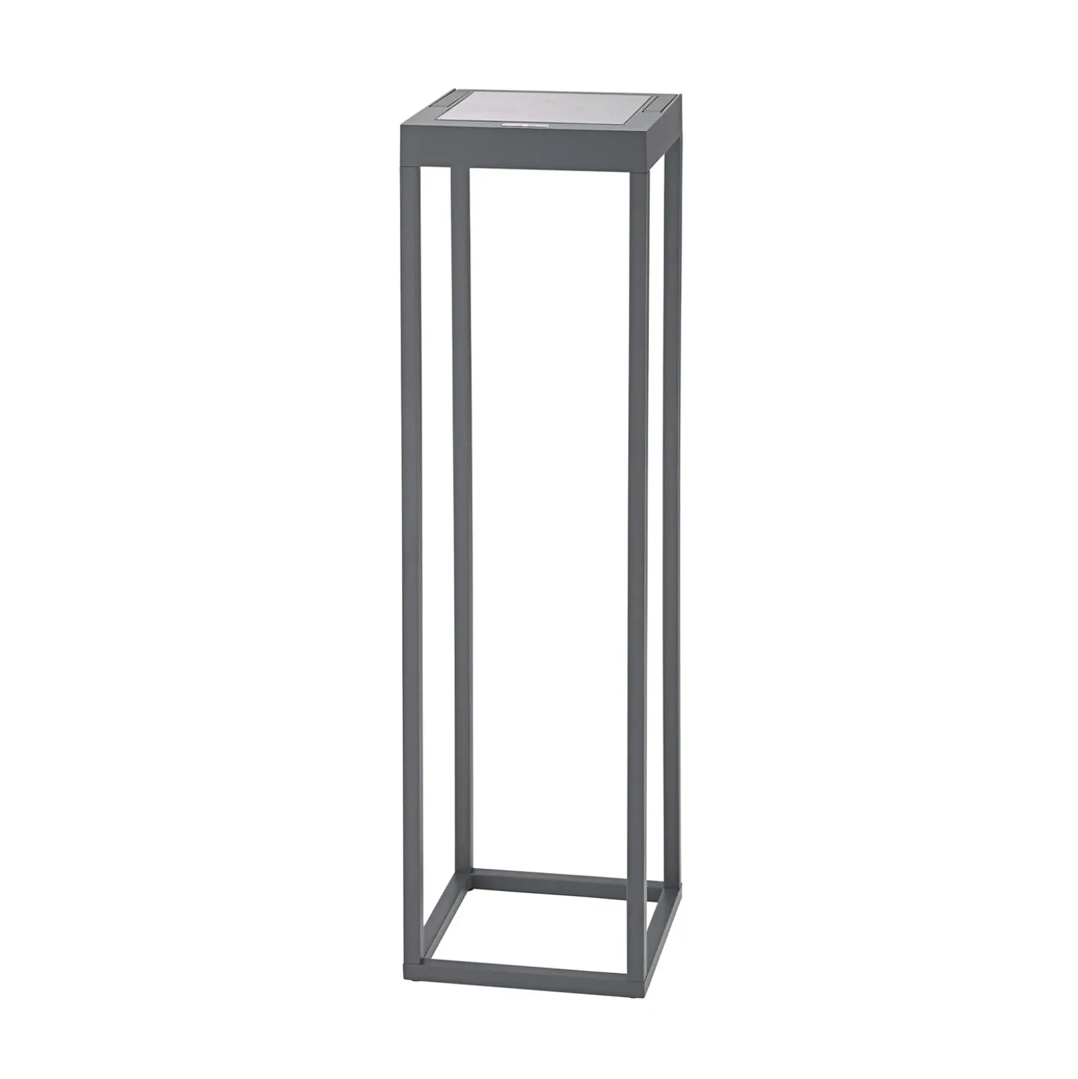 Lámpara LED solar Numove, gris grafito, altura 52,5 cm