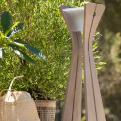 Lámpara LED solar Osmoz de Duratek, gris