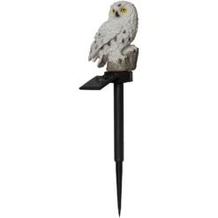 Lámpara LED solar Owl con pica de tierra