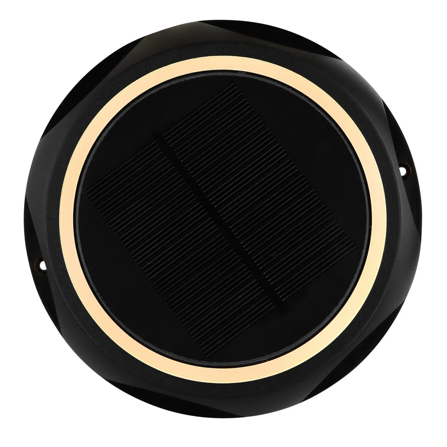 Lámpara LED solar 36506, pincho de suelo, aplique de pared, negro, aluminio