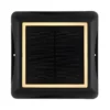 Lámpara LED solar 36505, pincho de suelo, aplique de pared, negro, aluminio