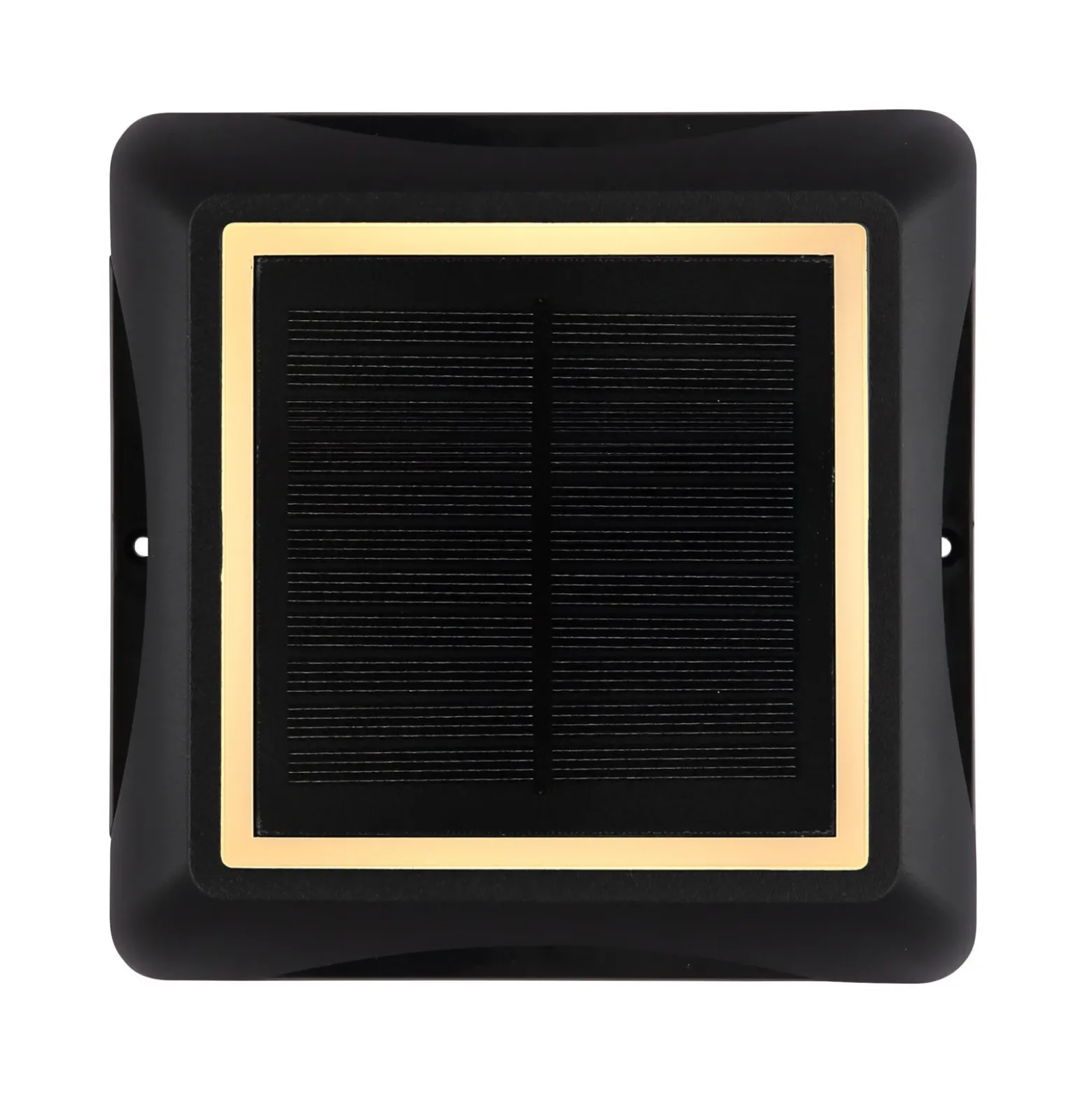 Lámpara LED solar 36505, pincho de suelo, aplique de pared, negro, aluminio