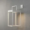 Lámpara LED solar Portofino, pared/mesa, blanco
