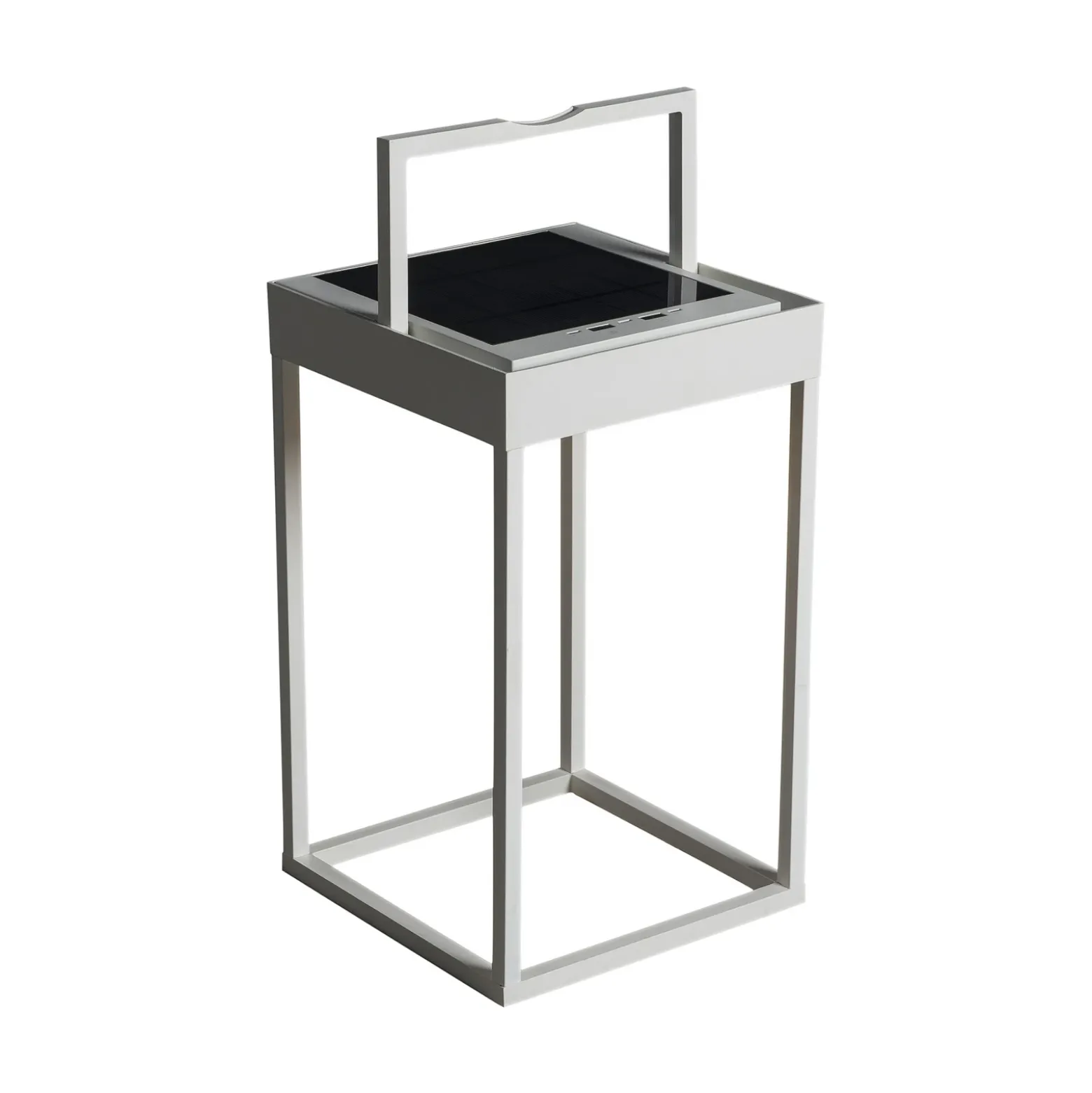 Lámpara LED solar Portofino, pared/mesa, blanco
