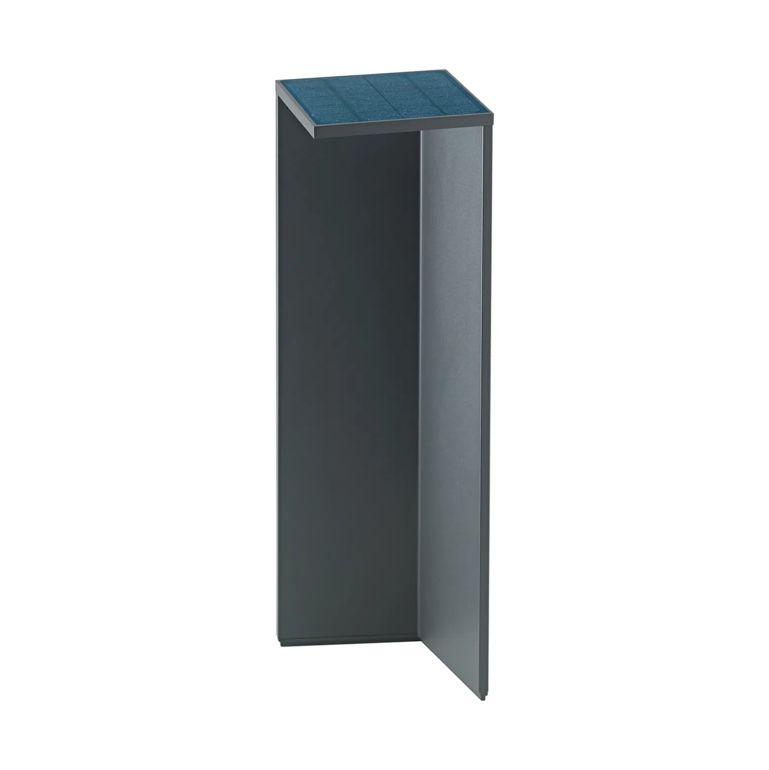 Lámpara LED solar recargable Nusolar antracita, altura 50cm