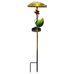 Lámpara LED solar Salona decorativa amarillo/verde