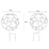 Lámpara LED solar 36749S globo Ø 27 cm, plata, pincho de suelo
